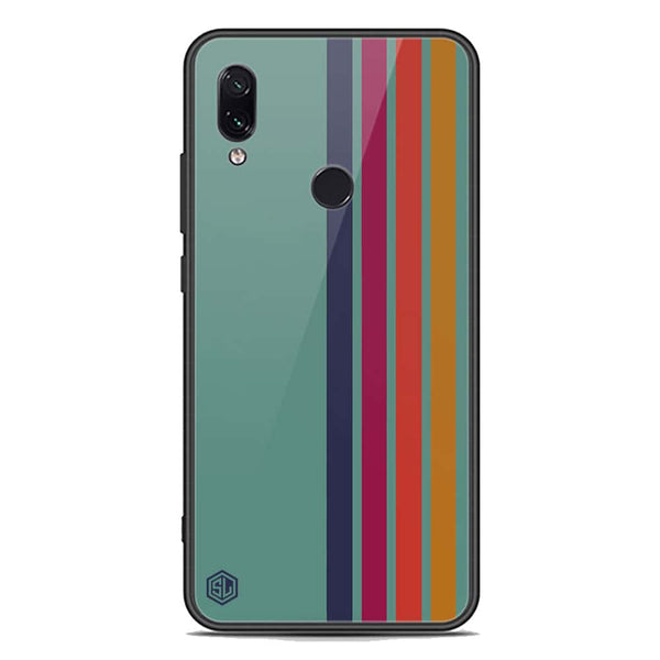 Retro Stripes Series Soft Phone Case - Premium Glass Case - Xiaomi Redmi Note 7 Pro