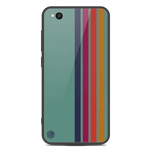 Retro Stripes Series Soft Phone Case - Premium Glass Case - Xiaomi Redmi Go