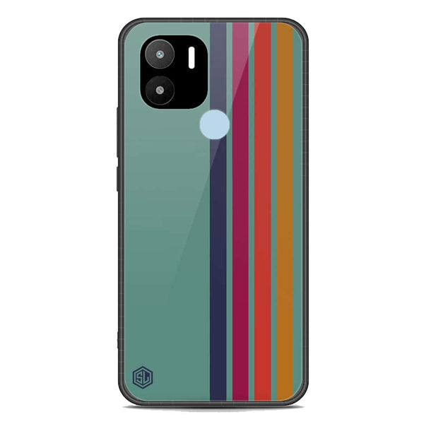 Retro Stripes Series Soft Phone Case - Premium Glass Case - Xiaomi Redmi A1 Plus