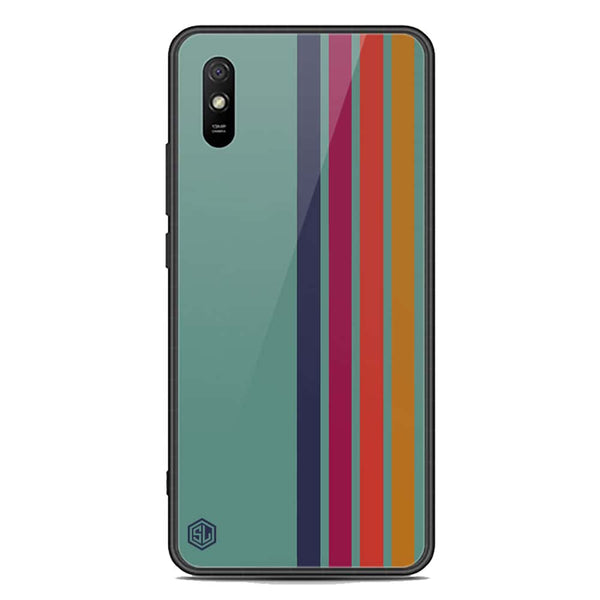 Retro Stripes Series Soft Phone Case - Premium Glass Case - Xiaomi Redmi 9A