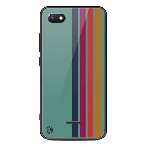 Retro Stripes Series Soft Phone Case - Premium Glass Case - Xiaomi Redmi 6A