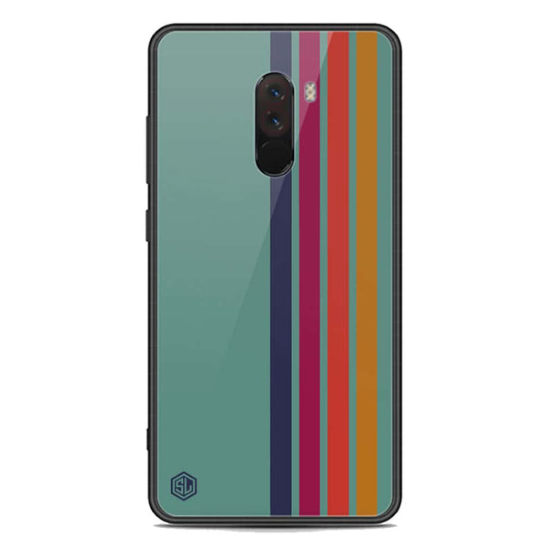 Retro Stripes Series Soft Phone Case - Premium Glass Case - Xiaomi Pocophone F1