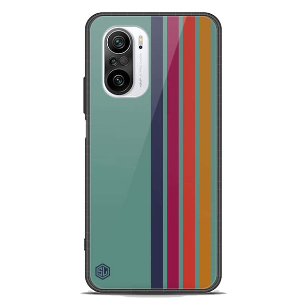 Retro Stripes Series Soft Phone Case - Premium Glass Case - Xiaomi Mi 11i