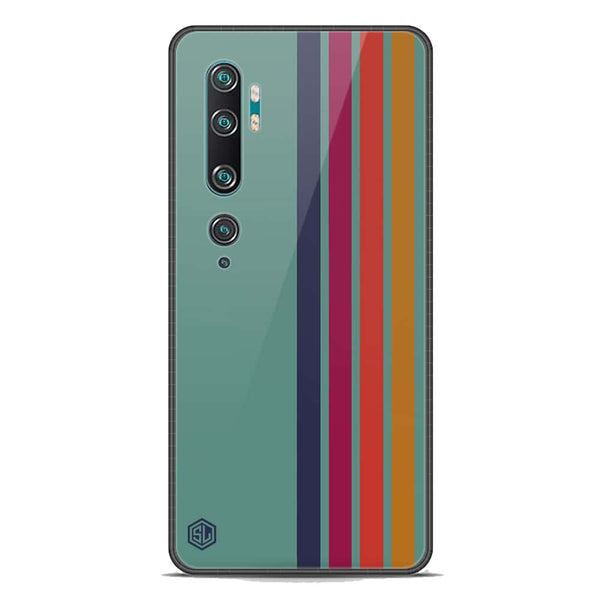 Retro Stripes Series Soft Phone Case - Premium Glass Case - Xiaomi Mi Note 10