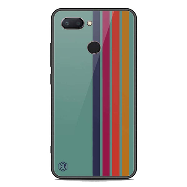 Retro Stripes Series Soft Phone Case - Premium Glass Case - Xiaomi Mi 8 Lite