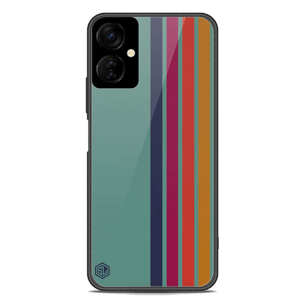 Retro Stripes Series Soft Phone Case - Premium Glass Case - Tecno Camon 19 Neo