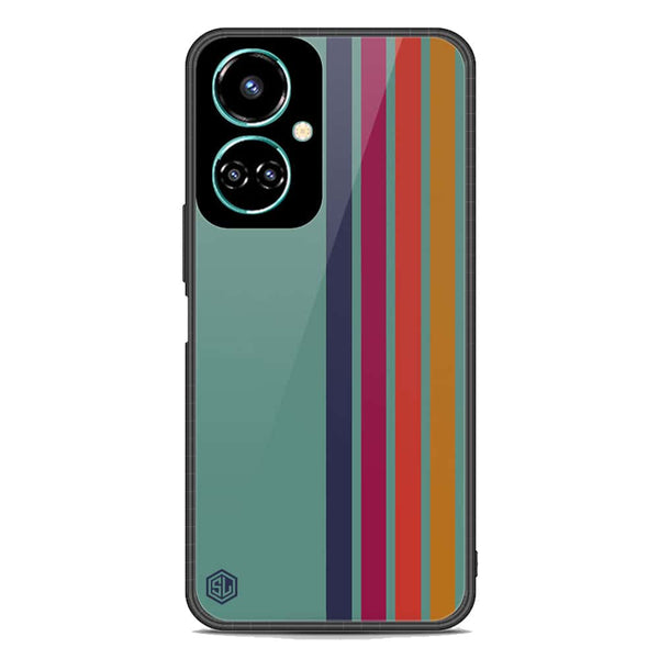 Retro Stripes Series Soft Phone Case - Premium Glass Case - Tecno Camon 19