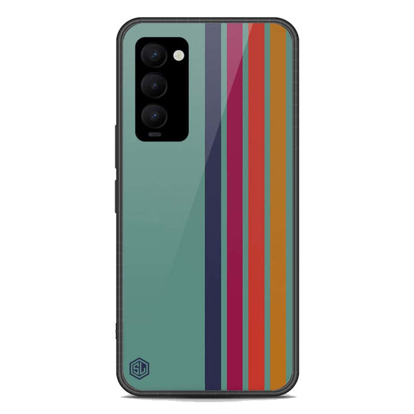 Retro Stripes Series Soft Phone Case - Premium Glass Case - Tecno Camon 18 Premier