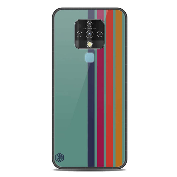 Retro Stripes Series Soft Phone Case - Premium Glass Case - Tecno Camon 16