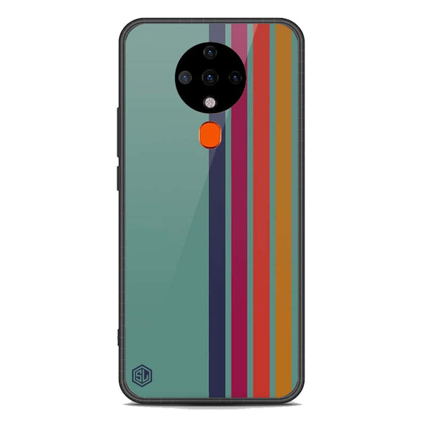 Retro Stripes Series Soft Phone Case - Premium Glass Case - Tecno Spark 6