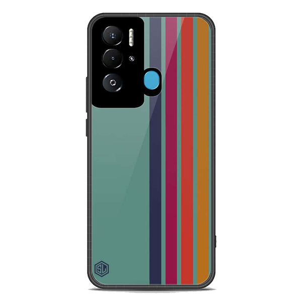 Retro Stripes Series Soft Phone Case - Premium Glass Case - Tecno Pova Neo