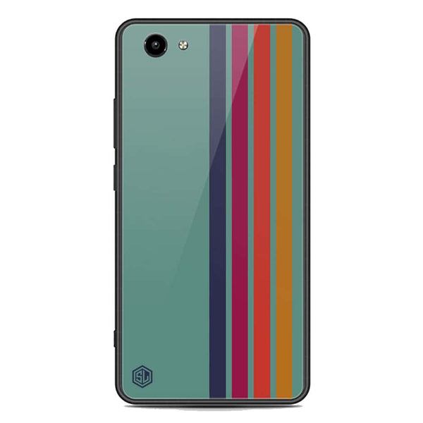 Retro Stripes Series Soft Phone Case - Premium Glass Case - Vivo Y71