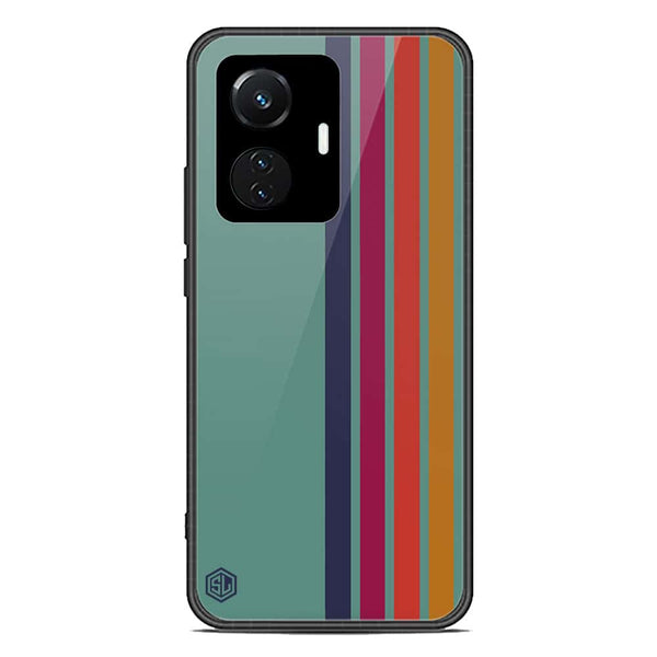 Retro Stripes Series Soft Phone Case - Premium Glass Case - Vivo Y55 4G