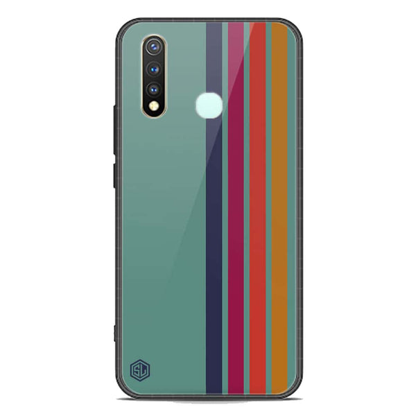 Retro Stripes Series Soft Phone Case - Premium Glass Case - Vivo Y19