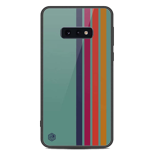 Retro Stripes Series Soft Phone Case - Premium Glass Case - Samsung Galaxy S10e