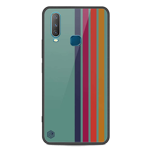 Retro Stripes Series Soft Phone Case - Premium Glass Case - Vivo Y12