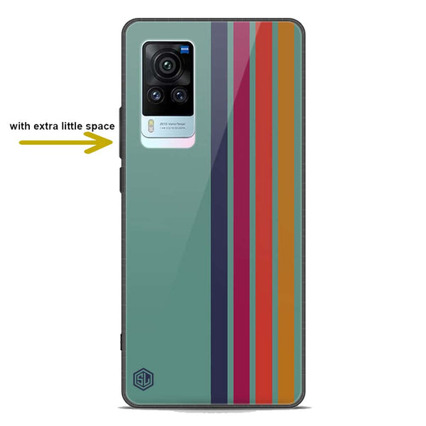 Retro Stripes Series Soft Phone Case - Premium Glass Case - Vivo X60