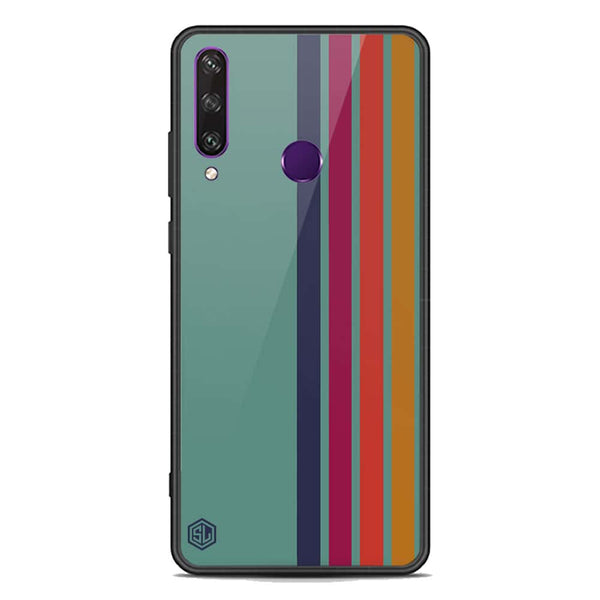 Retro Stripes Series Soft Phone Case - Premium Glass Case - Huawei Y6p