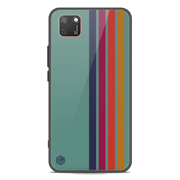 Retro Stripes Series Soft Phone Case - Premium Glass Case - Huawei Y5p
