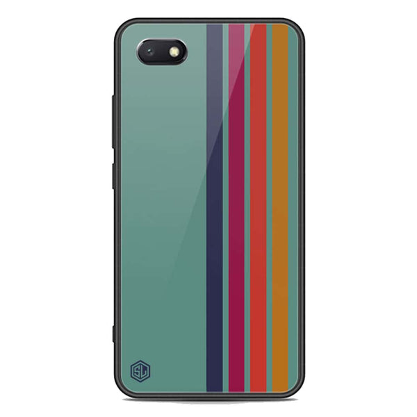 Retro Stripes Series Soft Phone Case - Premium Glass Case - Huawei Y5 Prime 2018