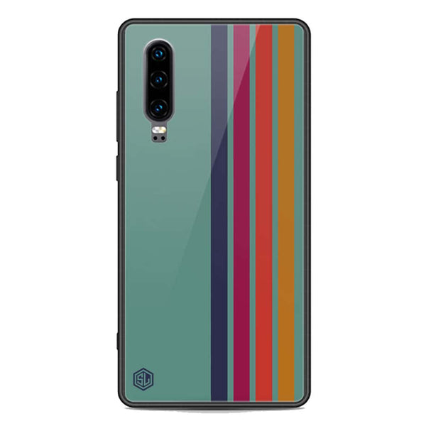 Retro Stripes Series Soft Phone Case - Premium Glass Case - Huawei P30