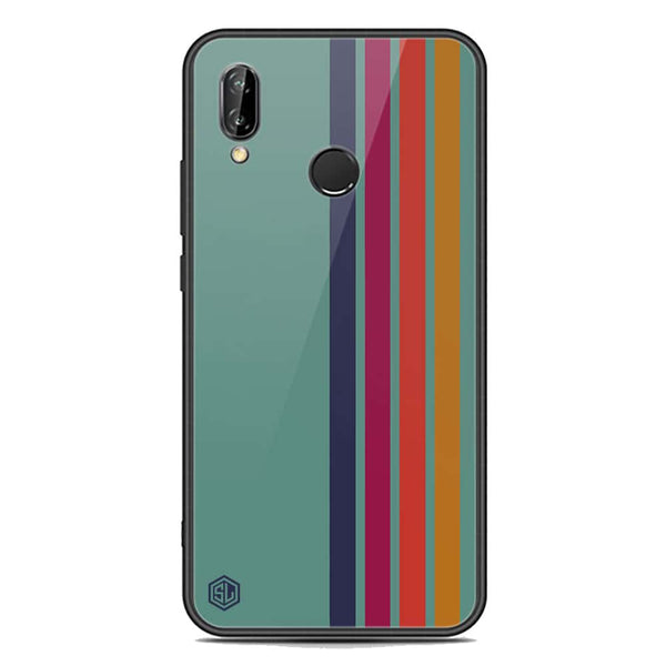Retro Stripes Series Soft Phone Case - Premium Glass Case - Huawei P20 Lite