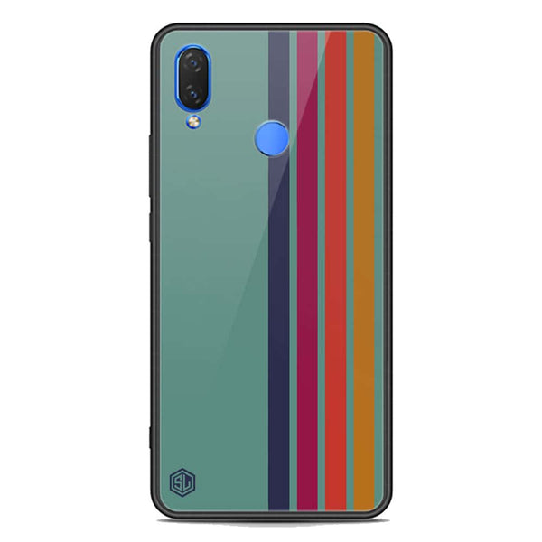 Retro Stripes Series Soft Phone Case - Premium Glass Case - Huawei Nova 3