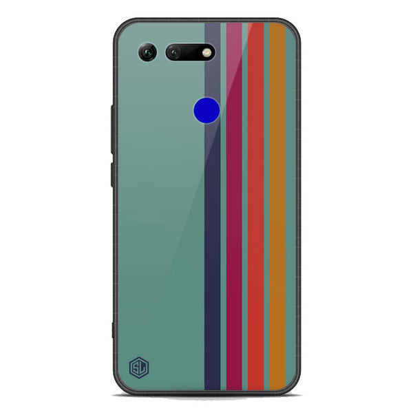 Retro Stripes Series Soft Phone Case - Premium Glass Case - Huawei Honor View 20