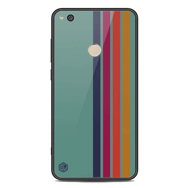 Retro Stripes Series Soft Phone Case - Premium Glass Case - Huawei Honor P8 Lite 2017