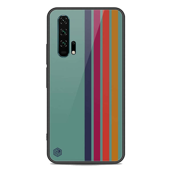 Retro Stripes Series Soft Phone Case - Premium Glass Case - Honor 20 Pro