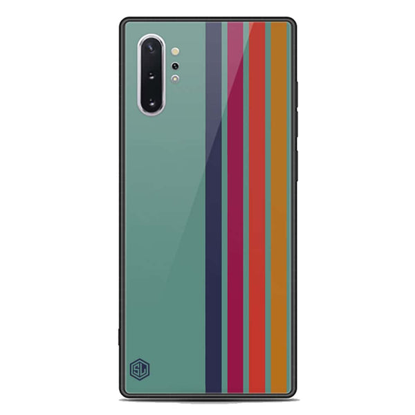 Retro Stripes Series Soft Phone Case - Premium Glass Case - Samsung Galaxy Note 10 Plus