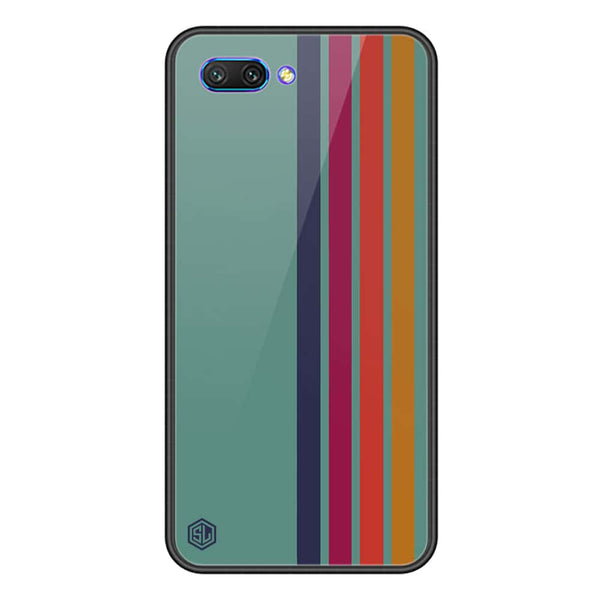 Retro Stripes Series Soft Phone Case - Premium Glass Case - Huawei Honor 10