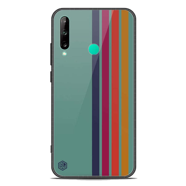 Retro Stripes Series Soft Phone Case - Premium Glass Case - Honor 9C