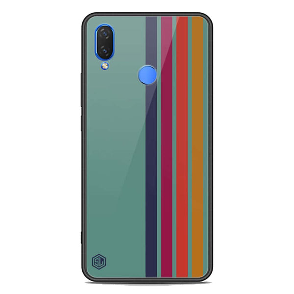 Retro Stripes Series Soft Phone Case - Premium Glass Case - Huawei Honor 8C