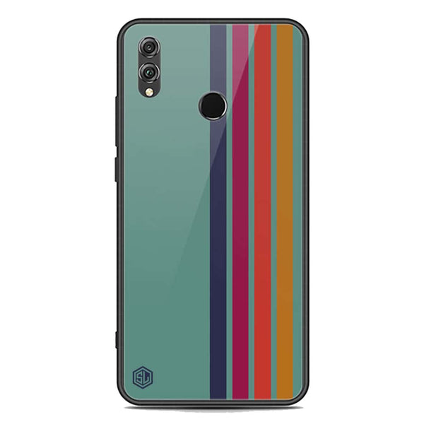 Retro Stripes Series Soft Phone Case - Premium Glass Case - Huawei Honor 8X