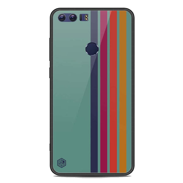 Retro Stripes Series Soft Phone Case - Premium Glass Case - Huawei Honor 8