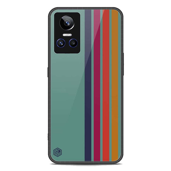 Retro Stripes Series Soft Phone Case - Premium Glass Case - Realme GT Neo 3