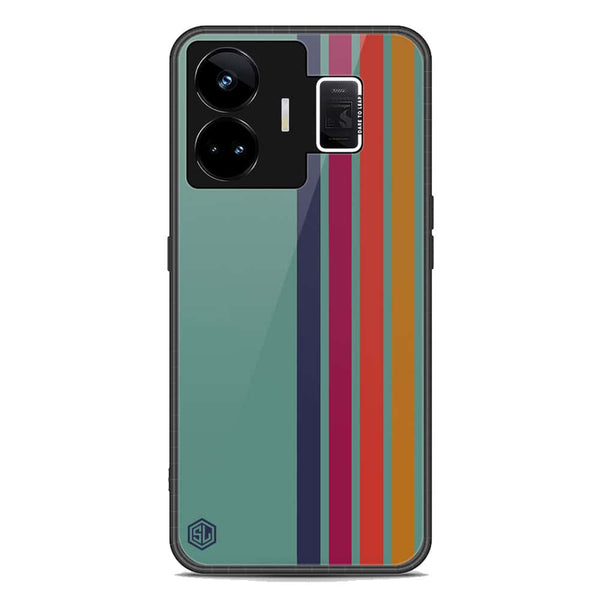 Retro Stripes Series Soft Phone Case - Premium Glass Case - Realme GT3