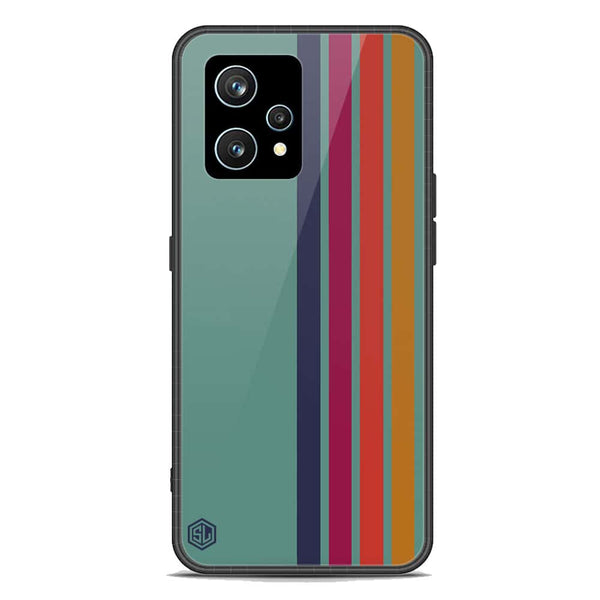 Retro Stripes Series Soft Phone Case - Premium Glass Case - Realme Narzo 50 Pro
