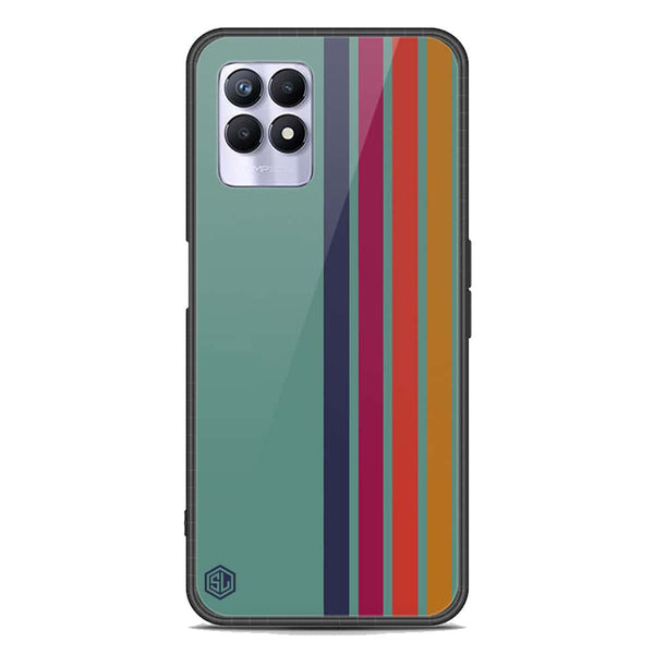 Retro Stripes Series Soft Phone Case - Premium Glass Case - Realme Narzo 50 4G