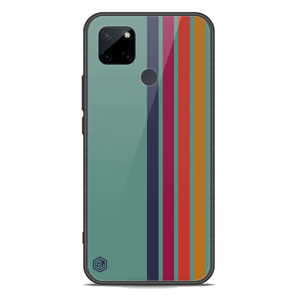 Retro Stripes Series Soft Phone Case - Premium Glass Case - Realme C25Y