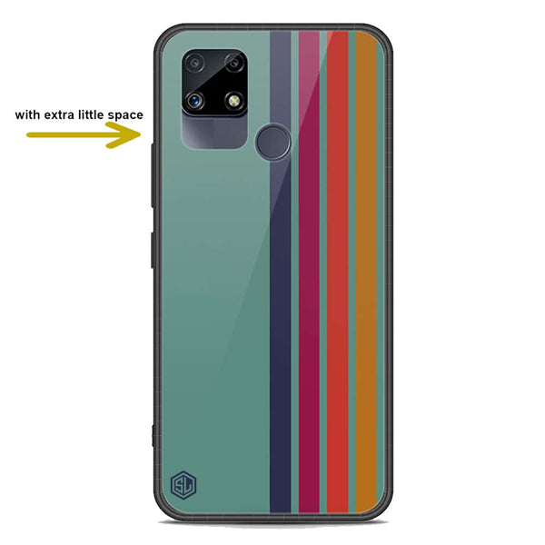 Retro Stripes Series Soft Phone Case - Premium Glass Case - Realme C25s