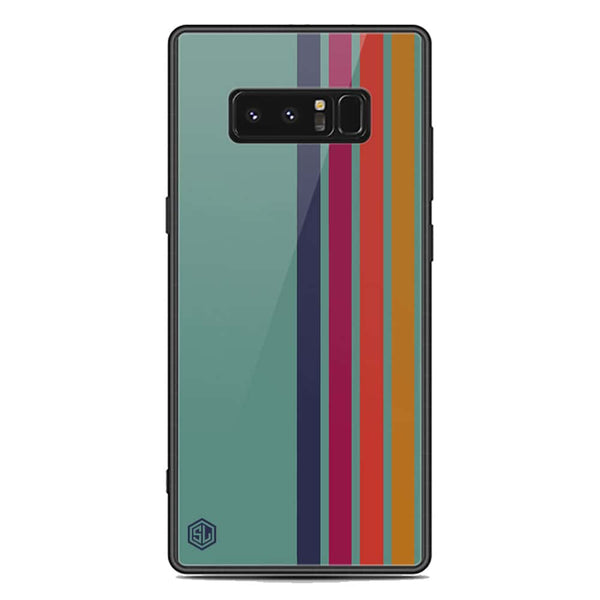 Retro Stripes Series Soft Phone Case - Premium Glass Case - Samsung Galaxy Note 8