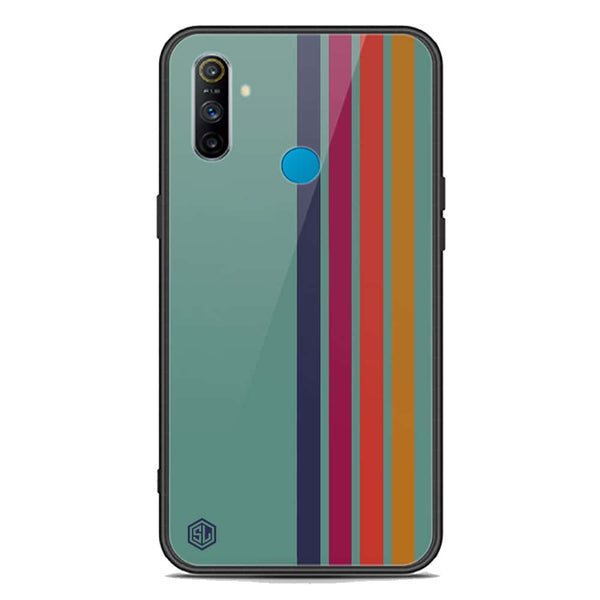 Retro Stripes Series Soft Phone Case - Premium Glass Case - Realme C3