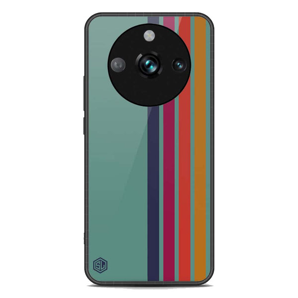 Retro Stripes Series Soft Phone Case - Premium Glass Case - Realme 11 Pro Plus
