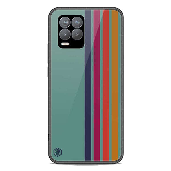 Retro Stripes Series Soft Phone Case - Premium Glass Case - Realme 8