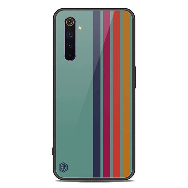 Retro Stripes Series Soft Phone Case - Premium Glass Case - Realme 6 Pro