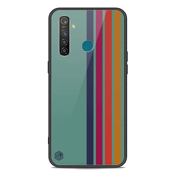 Retro Stripes Series Soft Phone Case - Premium Glass Case - Realme 5 Pro