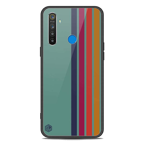 Retro Stripes Series Soft Phone Case - Premium Glass Case - Realme 5