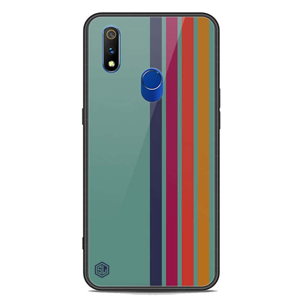 Retro Stripes Series Soft Phone Case - Premium Glass Case - Realme 3 Pro